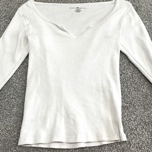 white brandy shirt o/s. worn twice